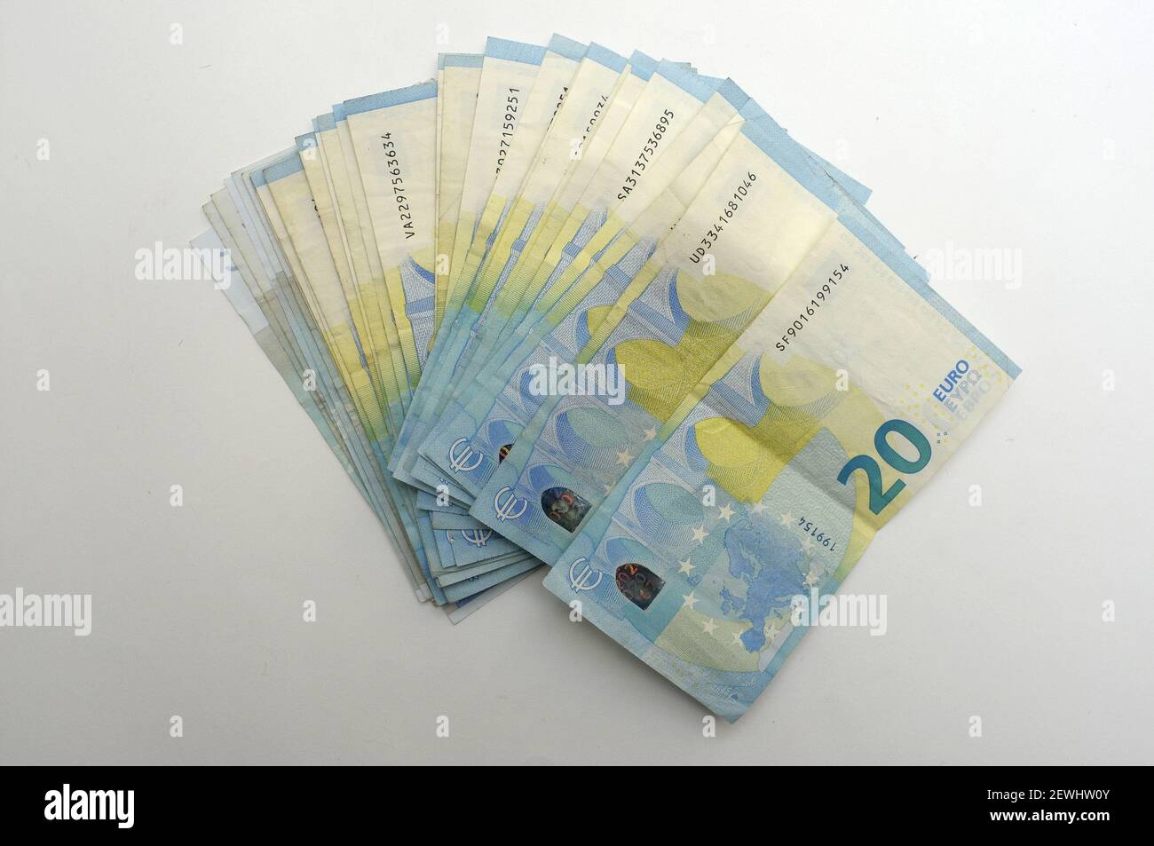 money, euros, cash, paiement , 20€, Stock Photo