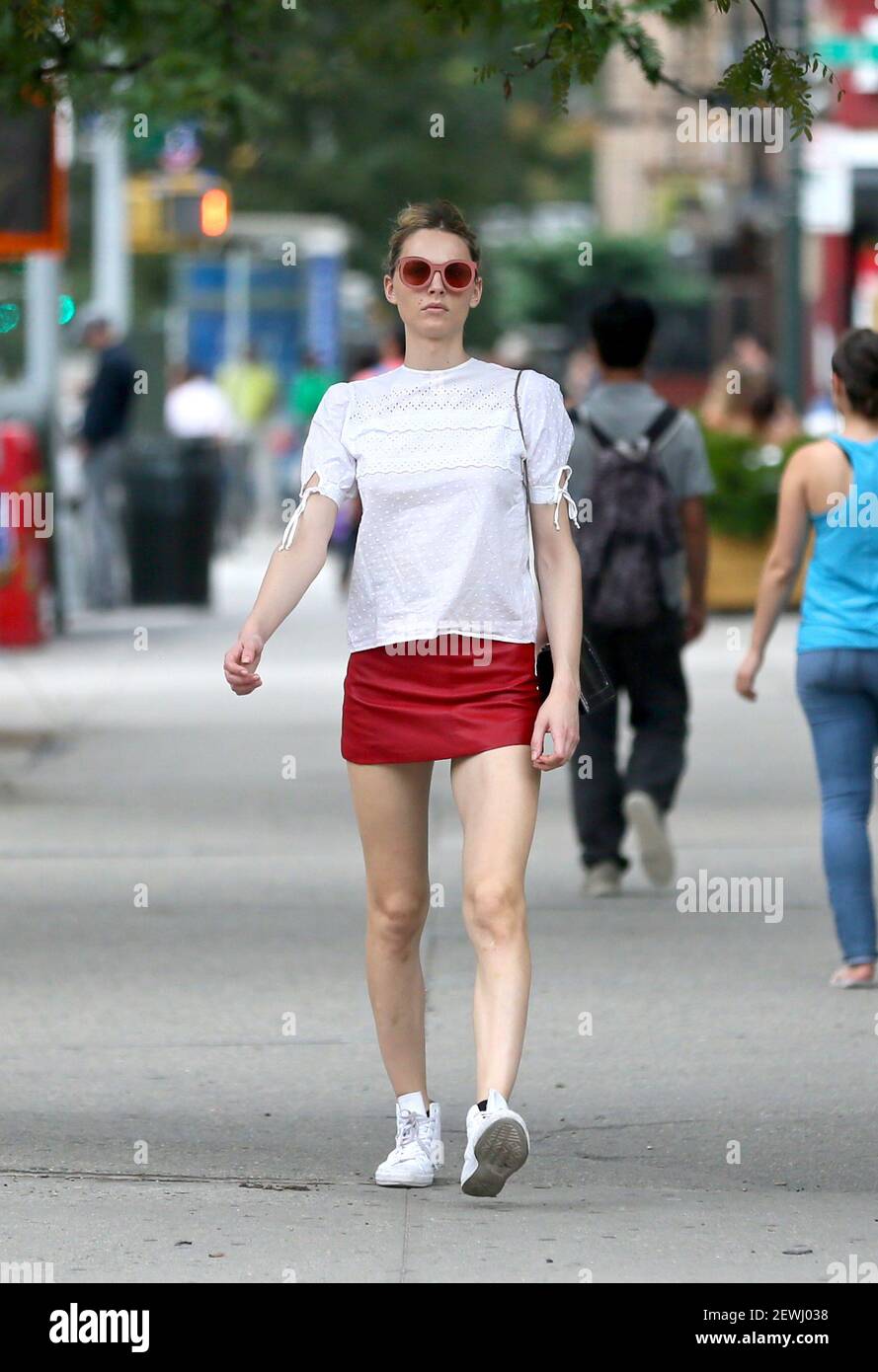 Transgender model Andreja Pejic is seeing walking in the East Village ...