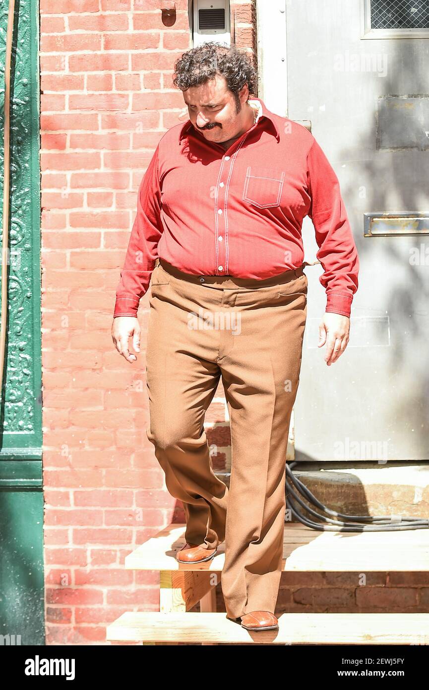 David Krumholtz, on the film set of HBO's The Deuce in Brooklyn, New