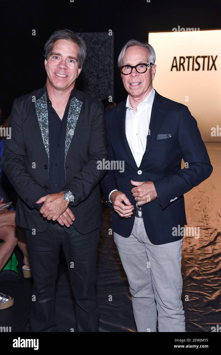 Andy Hilfiger and Tommy Hilfiger attend NY: Artistix Front Row - New York  Fashion Week Spring Summer 2017 on September 12, 2016 in New York City,  USA. (Photo by Steve Eichner) ***