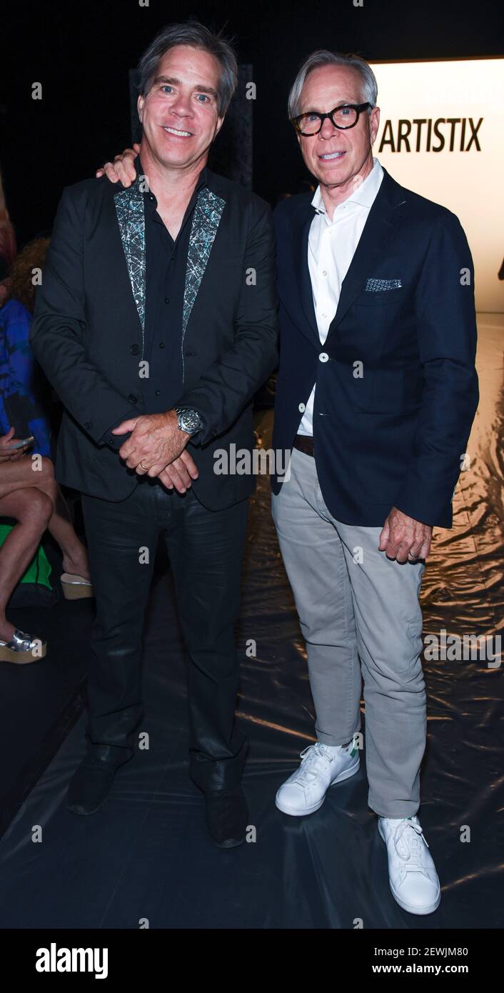 Andy Hilfiger and Tommy Hilfiger attend NY: Artistix Front Row - New York  Fashion Week Spring Summer 2017 on September 12, 2016 in New York City,  USA. (Photo by Steve Eichner) ***