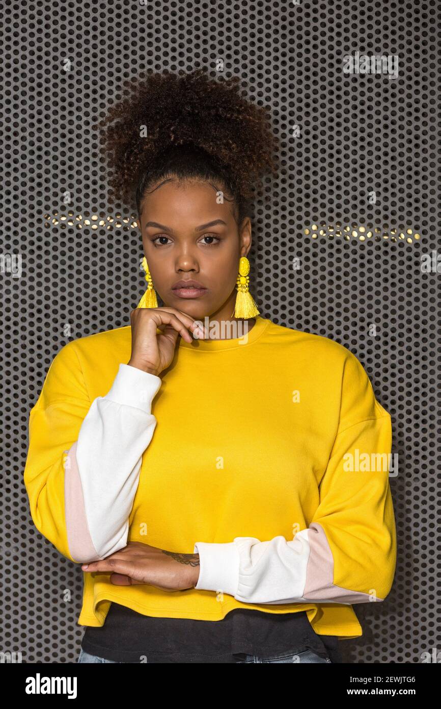Bright yellow blouse sale