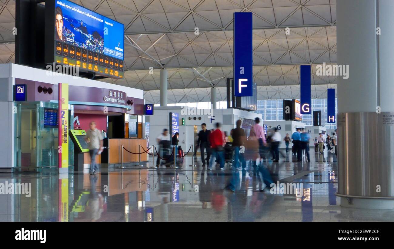 Hong Kong Intl. Airport. Hong Kong. P. R. of China. Stock Photo