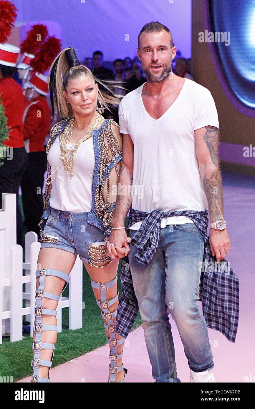 Fergie and Philipp Plein attend Milan: Guests at Philipp Plein RTW Spring  Summer 2017 on September 21, 2016 at Milan Fashion Week in Milan, Italy.  (Photo by Jonas Gustavsson) *** Please Use