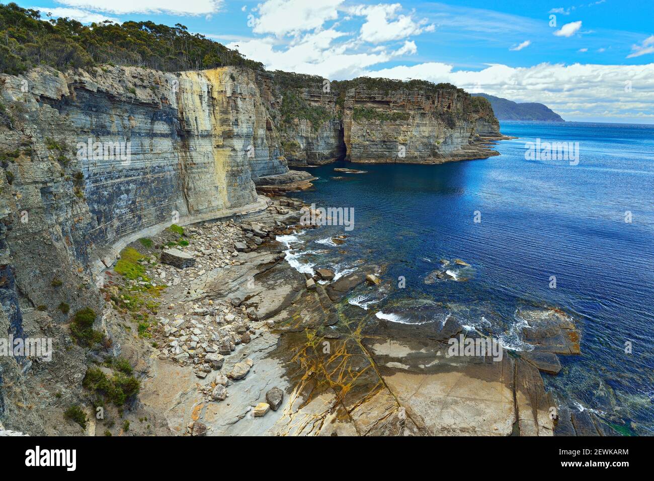 Waterfall Bay, Tasmania (Australia) Stock Photo