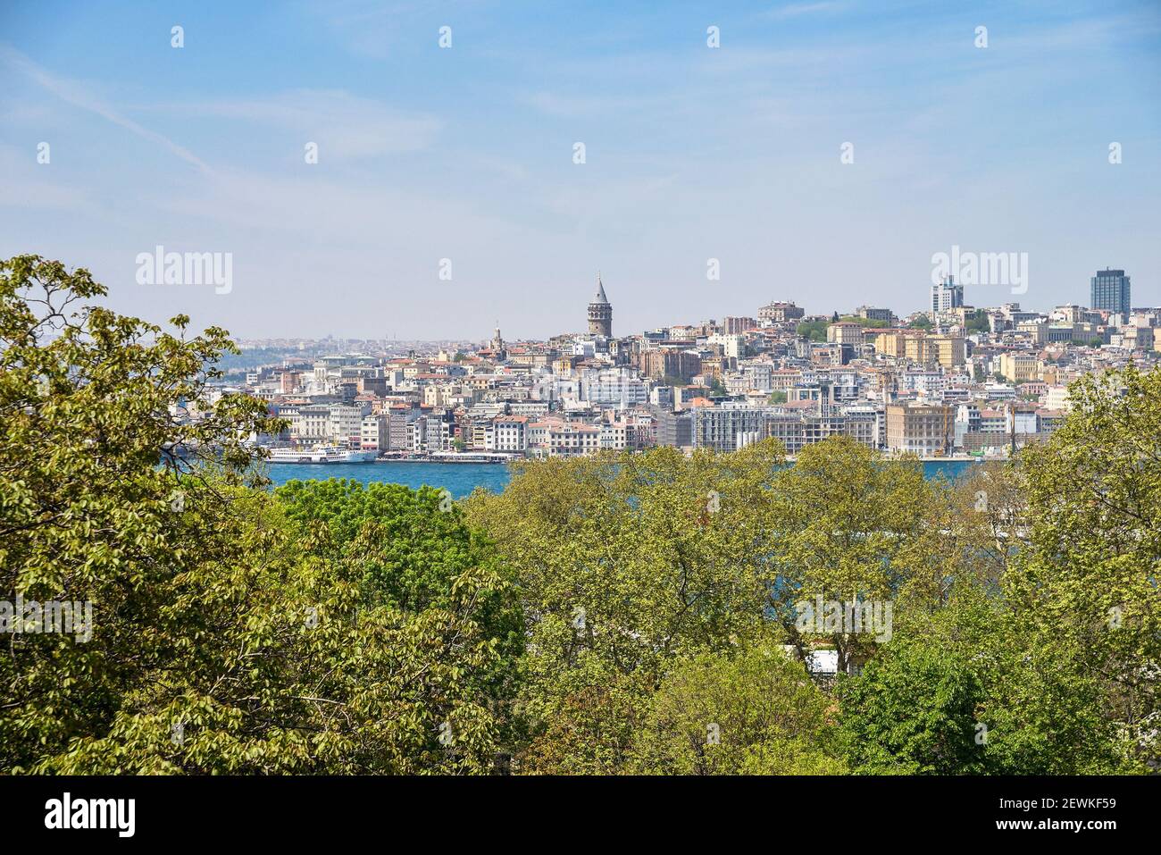 Istanbul.  Nice view of the historic district in the city Stock Photo