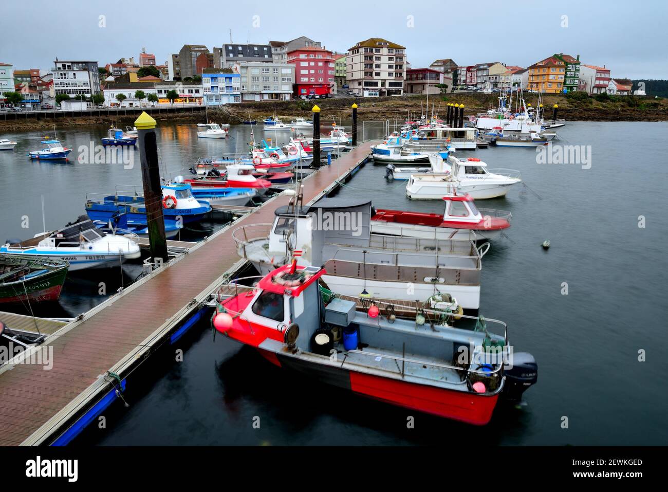 Boats in the seaport of Camariñas, A Coruña, Spain Stock Photo - Alamy