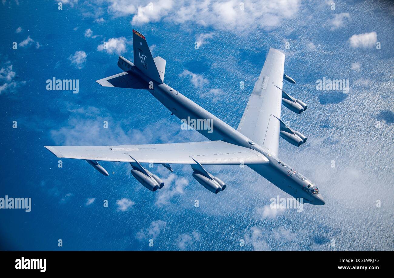 A B-52 Stratofortress Assigned To The 5th Bomb Wing, Minot Air Force ...