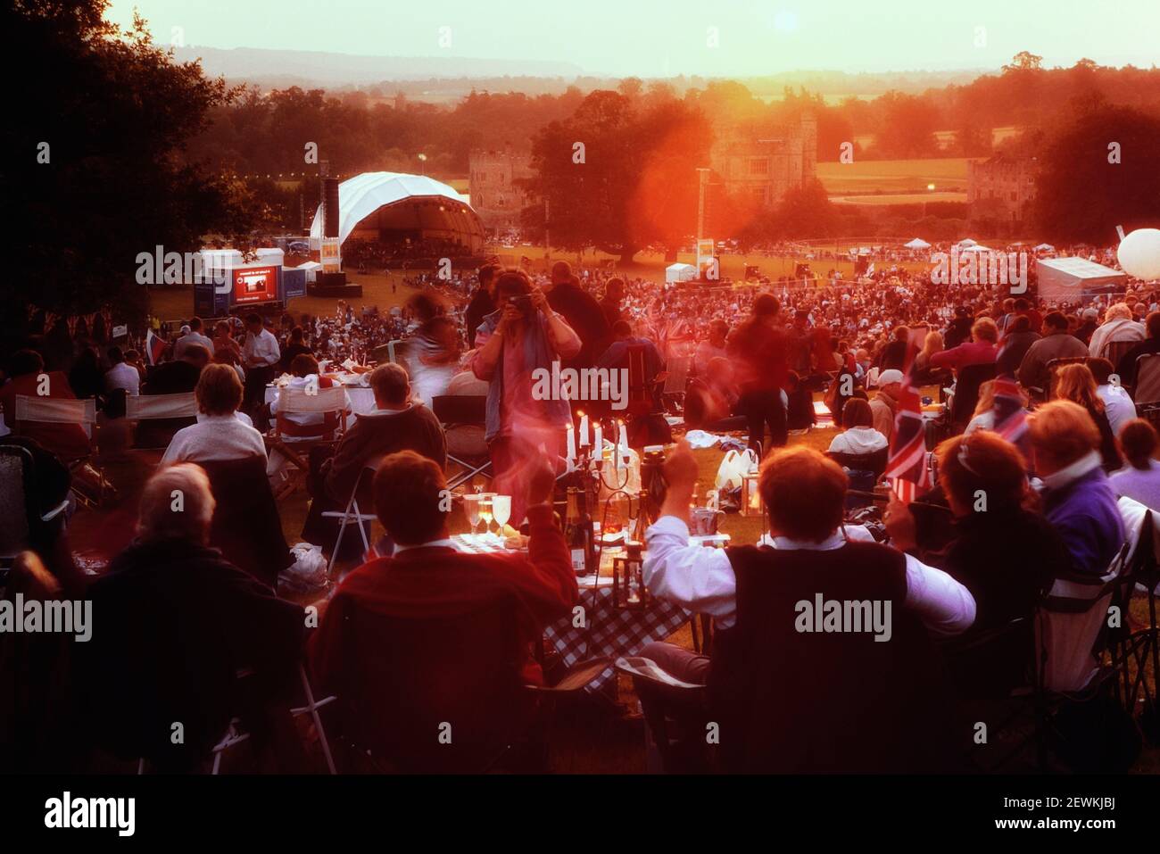 Outdoor summer concert, Leeds Castle, Kent, England, UK Stock Photo - Alamy
