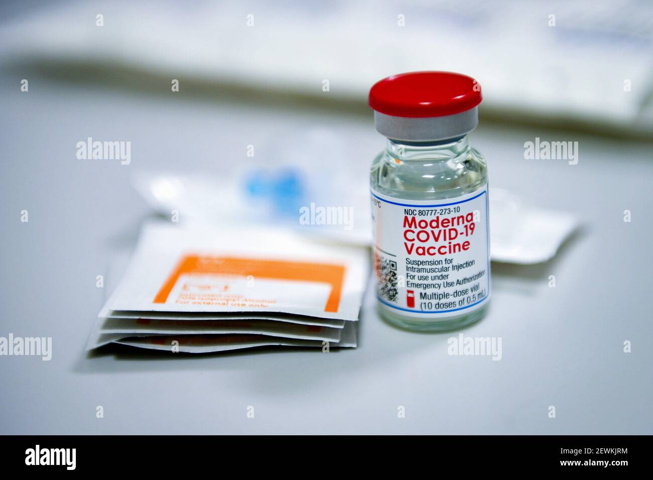 The 48th Medical Group conducted its first inoculations of healthcare workers with the COVID-19 vaccine at Royal Air Force Lakenheath, England, Dec. Stock Photo