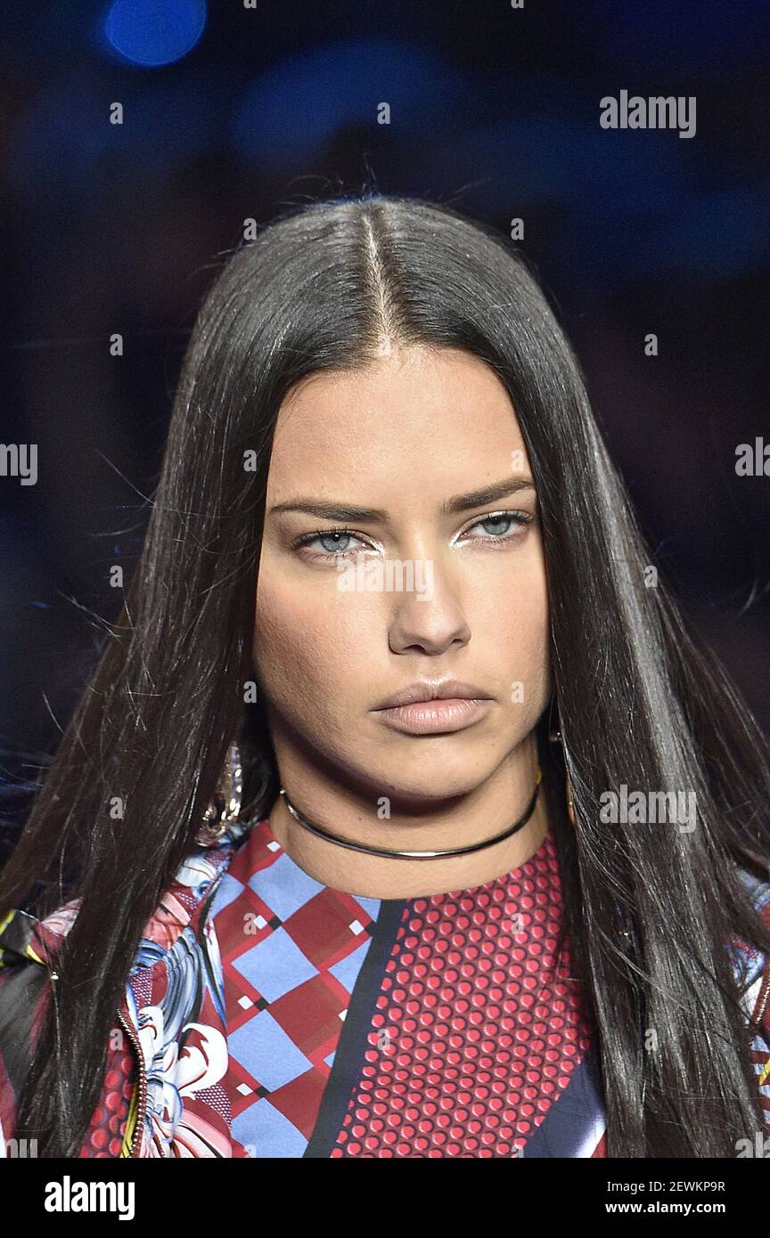 Adriana Lima attends Milan Versace Details RTW Spring Summer 2017 on