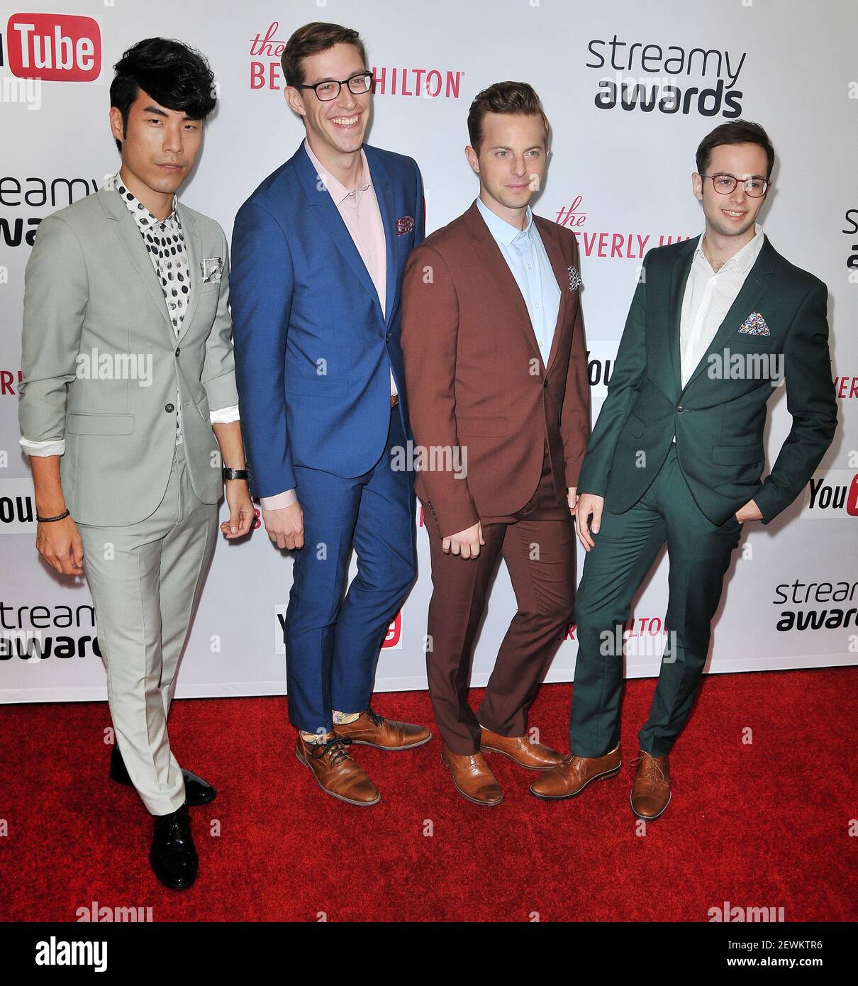 (LR) Try Guys Eugene Lee Yang, Keith Habersberger, Ned Fulmer and