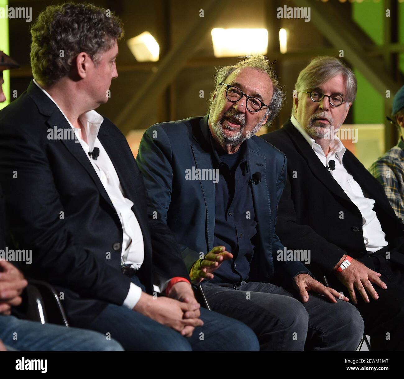 Al Jean, James L. Brooks, and Matt Groening attends the 600th episode  celebration of 'The Simpsons' at YouTube Space LA on October 14, 2016 in  Los Angeles, California Stock Photo - Alamy