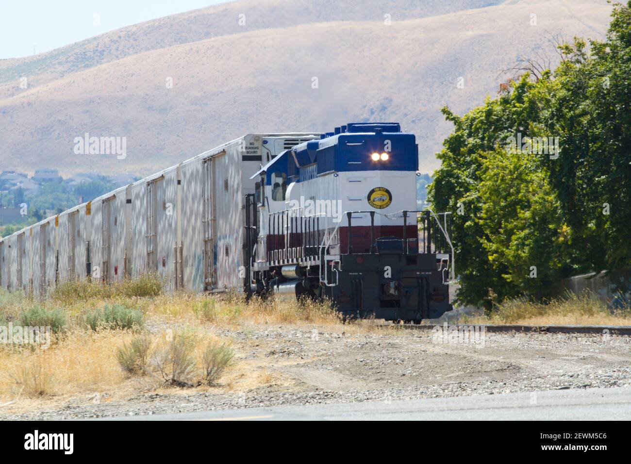Tri-City Railroad Company train in Richland, Washington, USA. Stock Photo