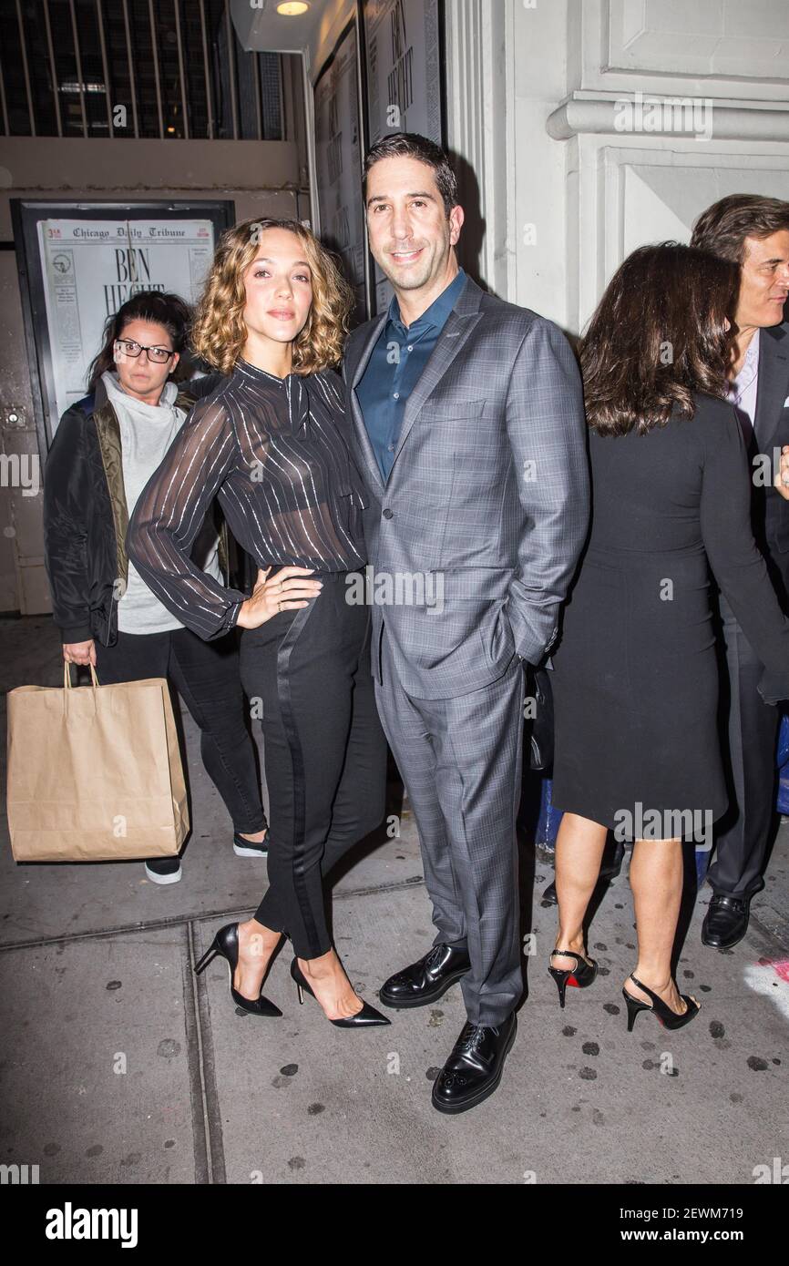 Zoe Buckman and David Schwimmer attend the Broadway Opening Night