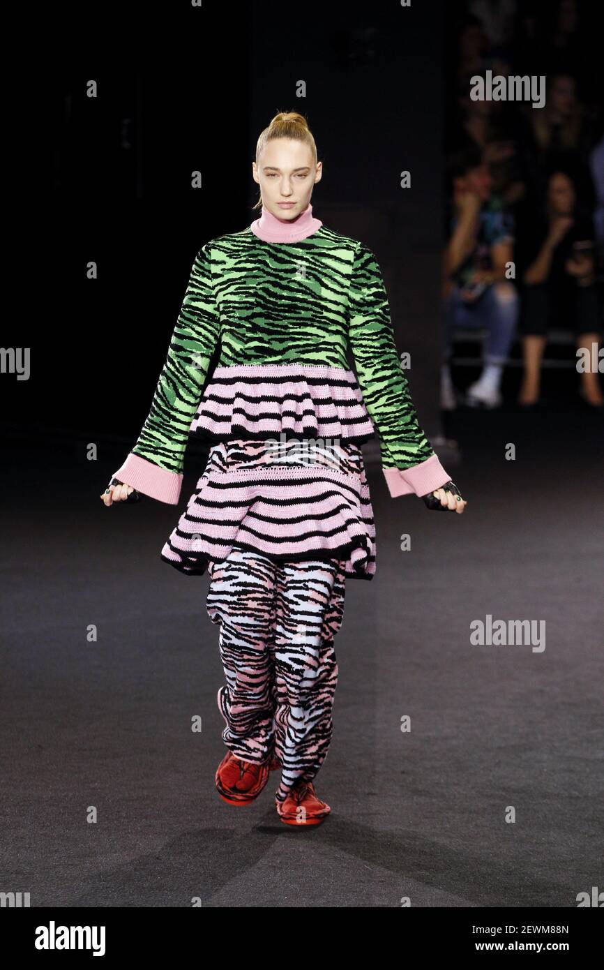 Model attends Kenzo x H M Collaboration Collection Runway on October 19 2016 in New York City USA. Photo by Jonas Gustavsson Please Use Credit from Credit Field Stock Photo Alamy