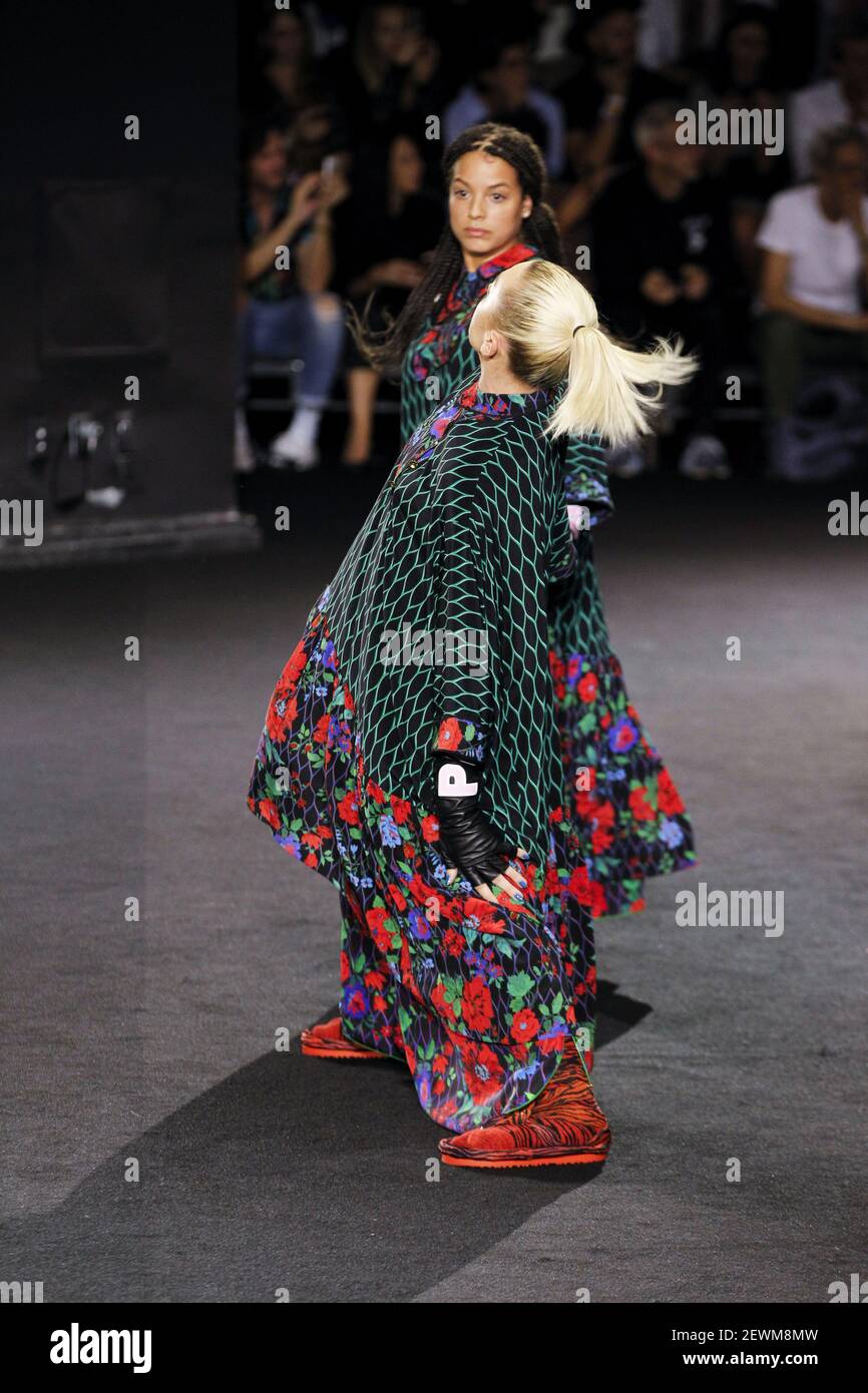Model attends Kenzo x H M Collaboration Collection Runway on