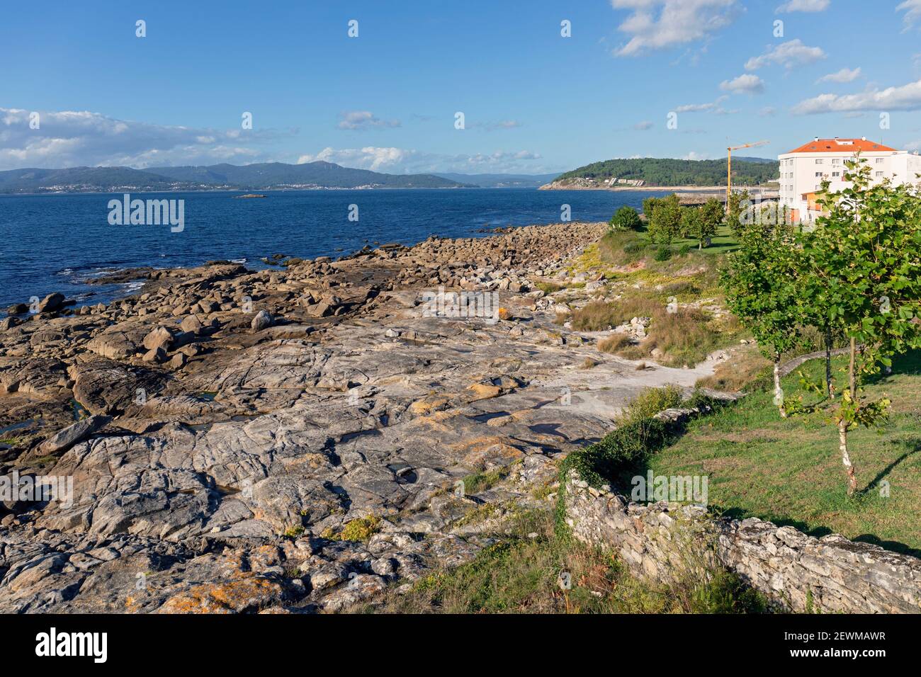 Europe, Spain, Galicia, Porto do Son, Rocky Coastline near Praia de  Fonforron Stock Photo - Alamy