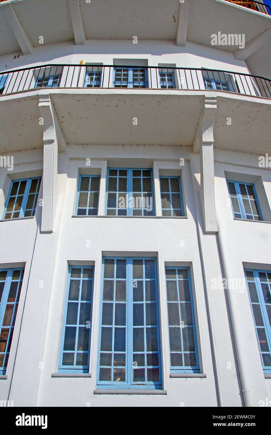 hotel Belvedere Du Rayon Vert, art deco, 1932, architect Léon Baille, Cerberè, Francia Stock