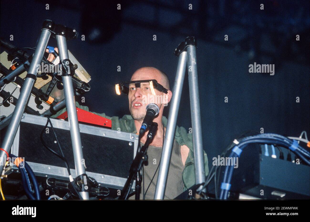 Orbital performing at Cream‘s Millennium eve celebrations, Cream 2000, Liverpool, England,United Kingdom. Stock Photo