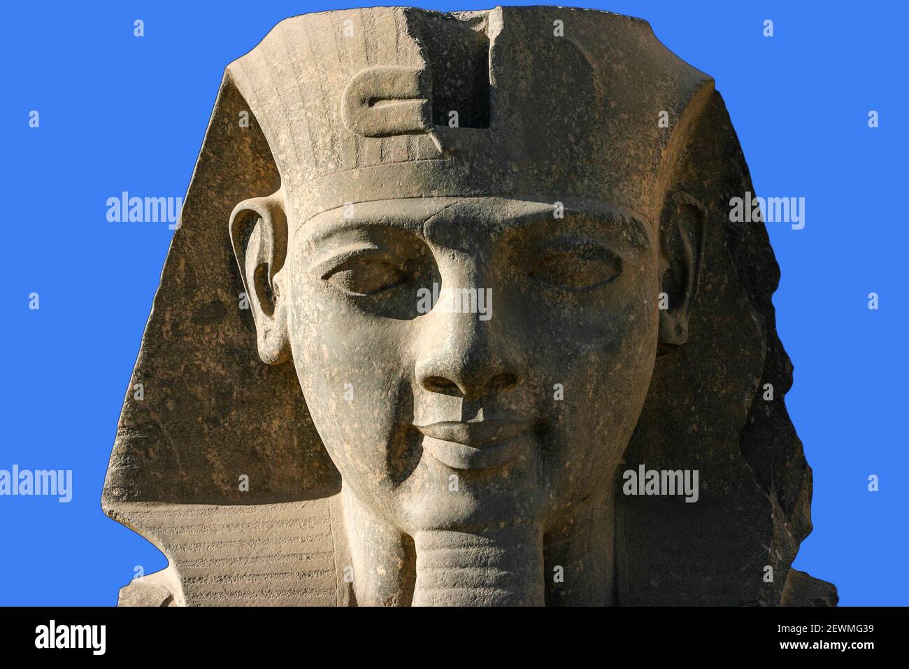 Statue of Ramses II in Luxor temple, Egypt Stock Photo - Alamy