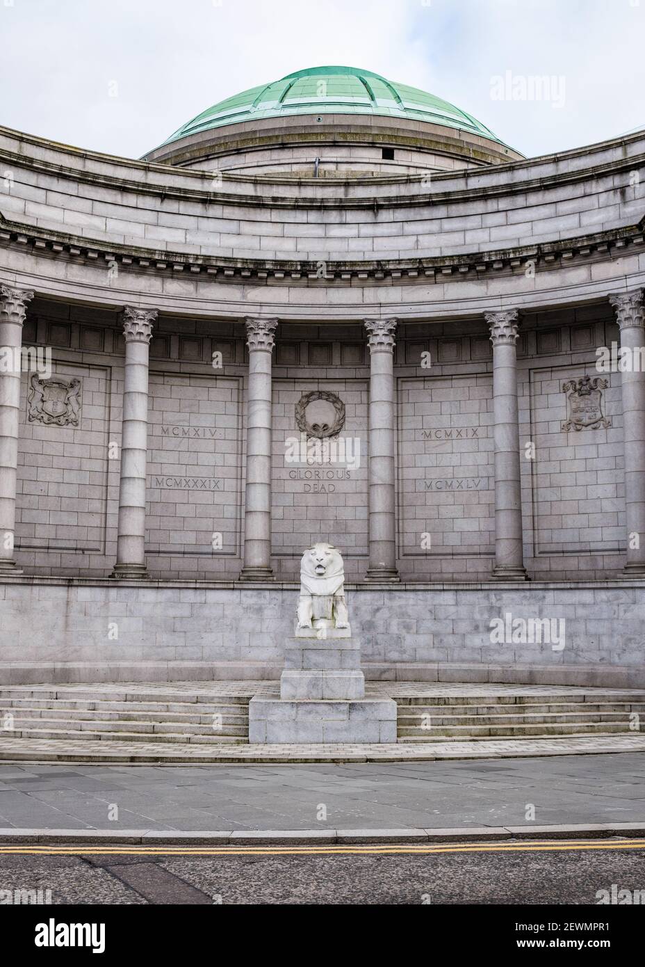 Aberdeen war memorial on an overcast day, Aberdeen, Aberdeenshire, Scotland, UK Stock Photo