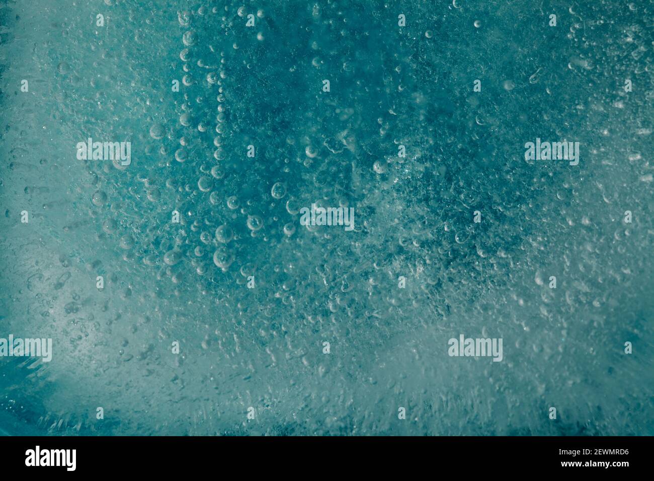 Iced texture with separate small round air bubbles trapped inside Stock ...