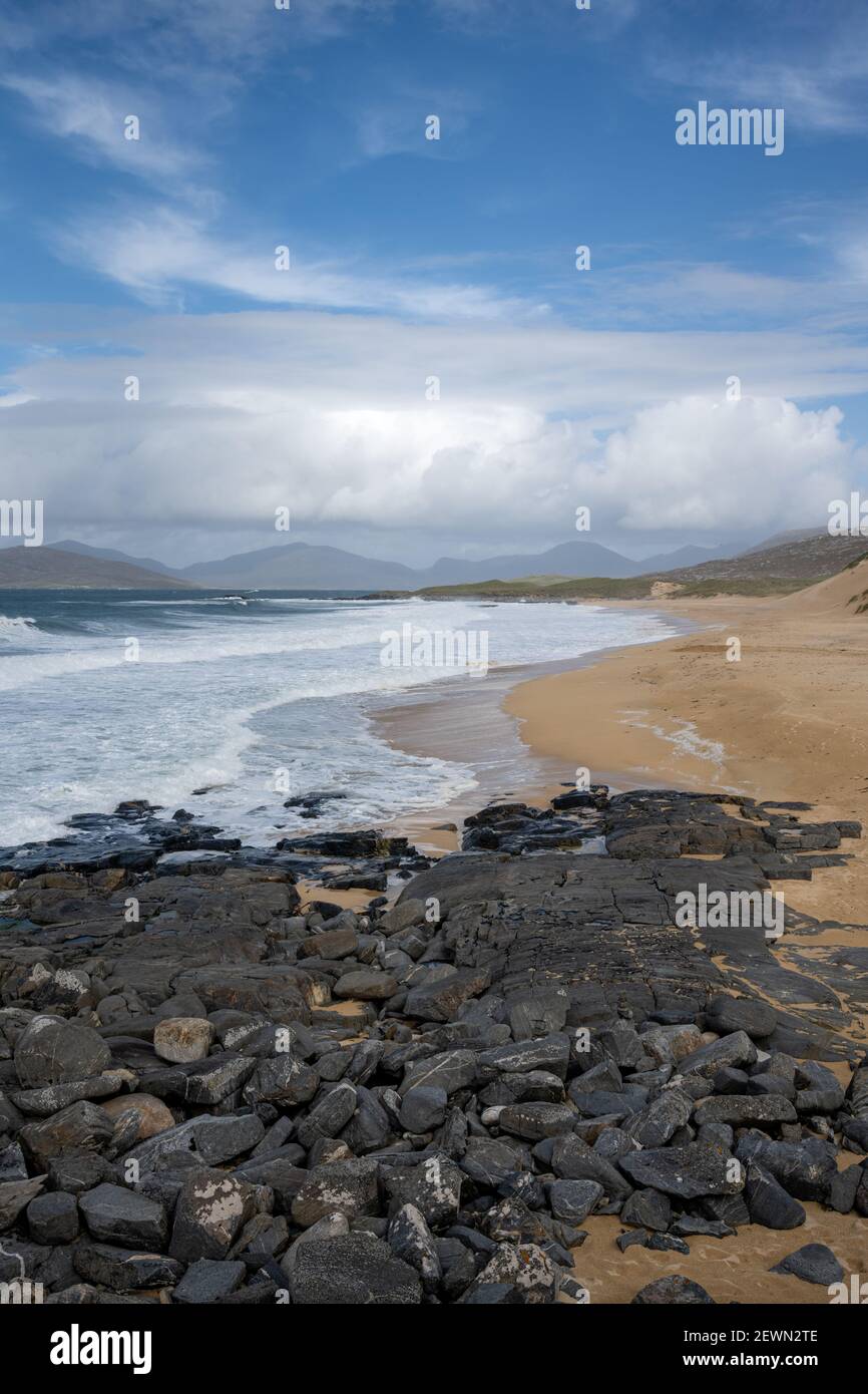Traigh Mor beach on the Isle of Harris Stock Photo