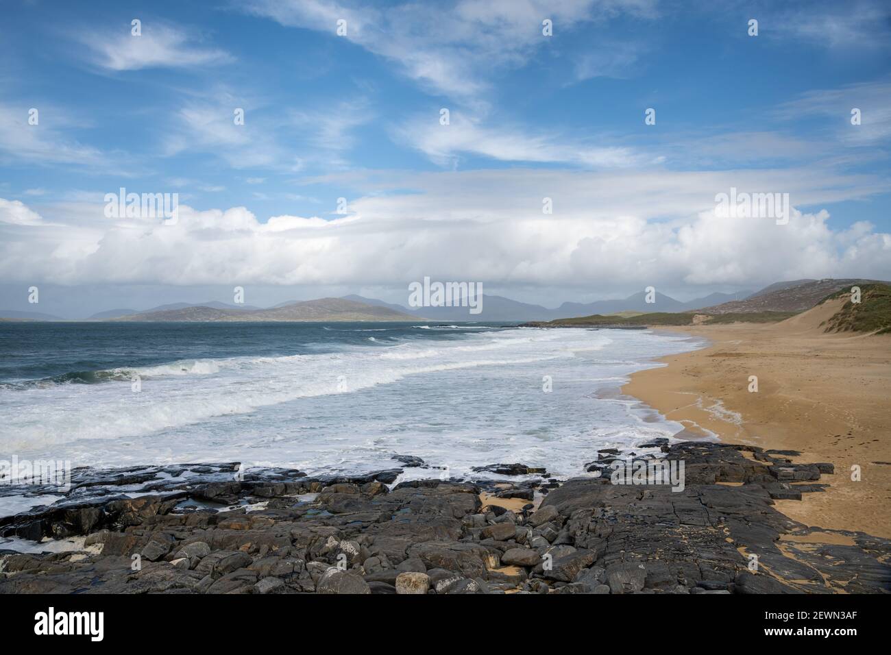 Traigh Mor beach on the Isle of Harris Stock Photo