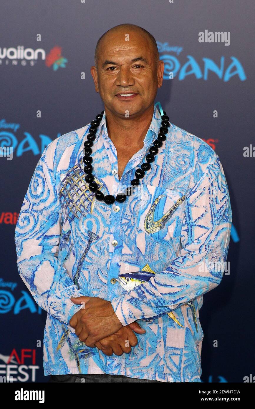 Temuera Morrison attends the World Premiere Of Walt Disney Animation