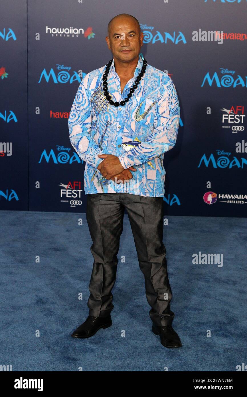 Temuera Morrison attends the World Premiere Of Walt Disney Animation