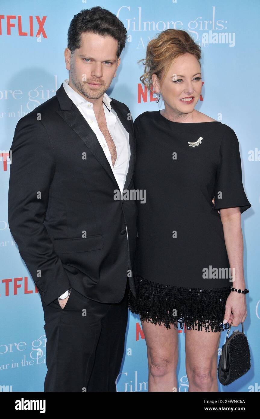 (L-R) Nick Holmes and Virginia Madsen arrives at Netflix's "Gilmore ...