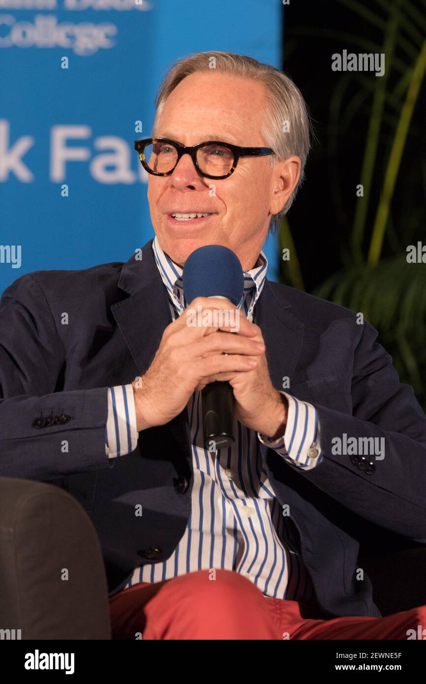Tommy Hilfiger is seen during Tommy Hilfiger book presentation American Dreamer: My Live in Fashion & Business at the Book Fair on November 20, 2016 in Florida Stock Photo - Alamy