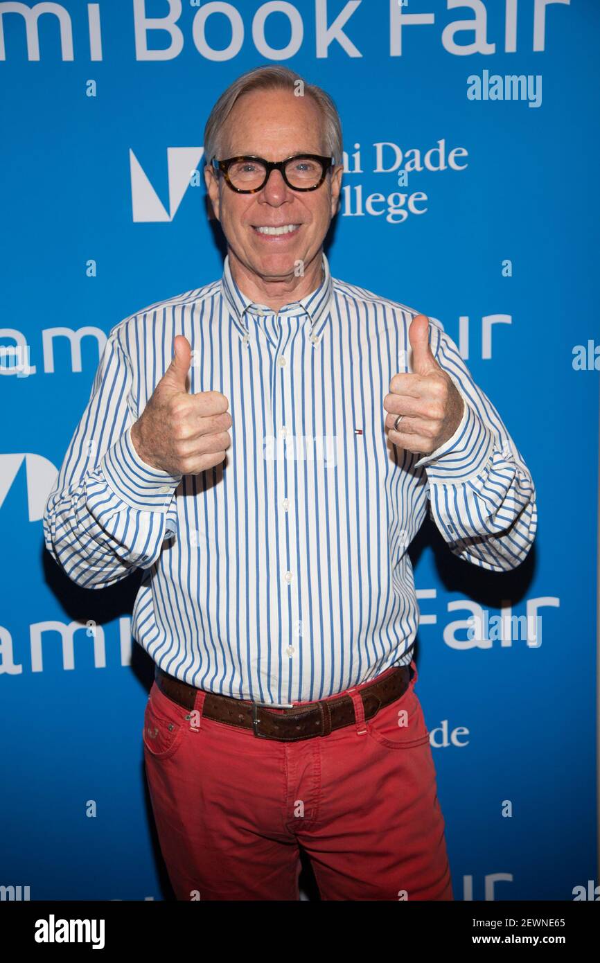 Tommy Hilfiger is seen during Tommy Hilfiger book presentation American Dreamer: My Live in Fashion & Business at the Book Fair on November 20, 2016 in Florida Stock Photo - Alamy