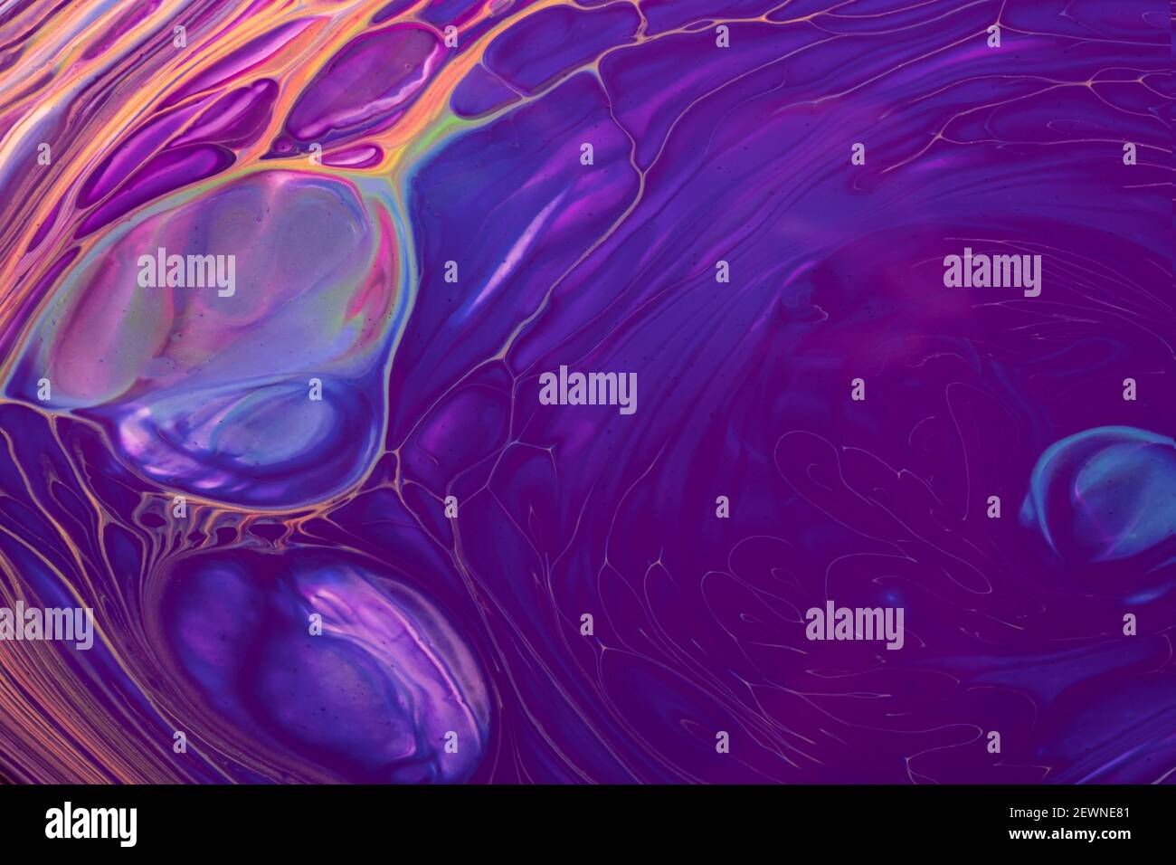 Abstract fluid art background navy blue and dark purple colors. Liquid ...