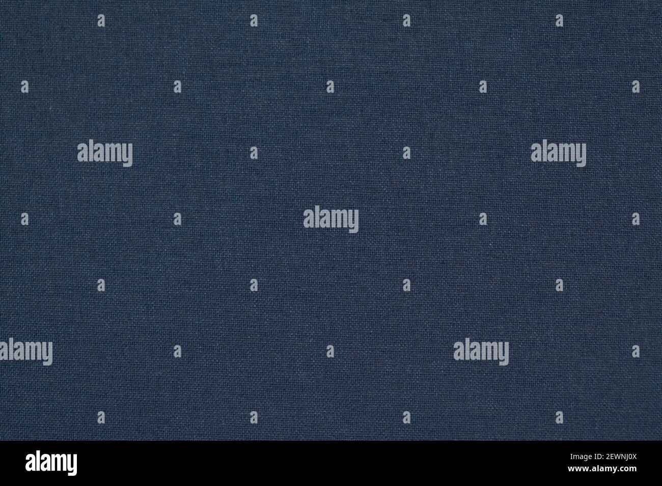 New clean dark blue square weave fabric useful material background Stock Photo