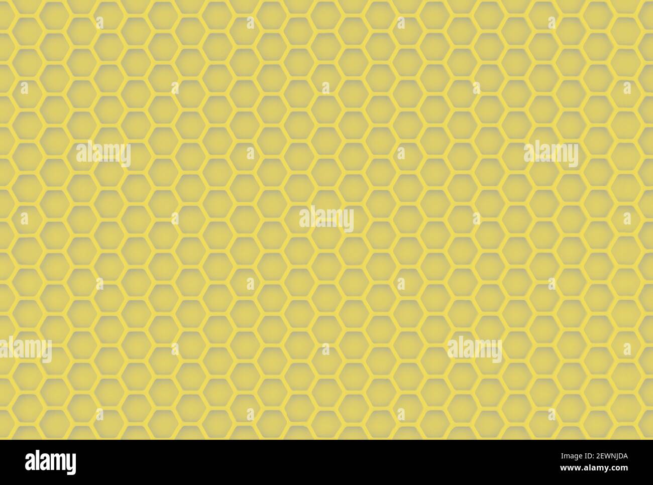 abstract yellow seamless honeycomb texture and unobtrusive sharp background. Stock Photo