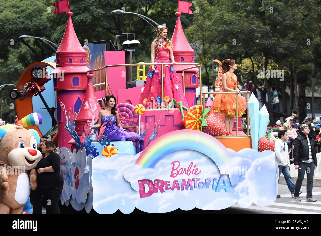 float of Barbie take part during Bolo Fest Parade 2016 at Reforma