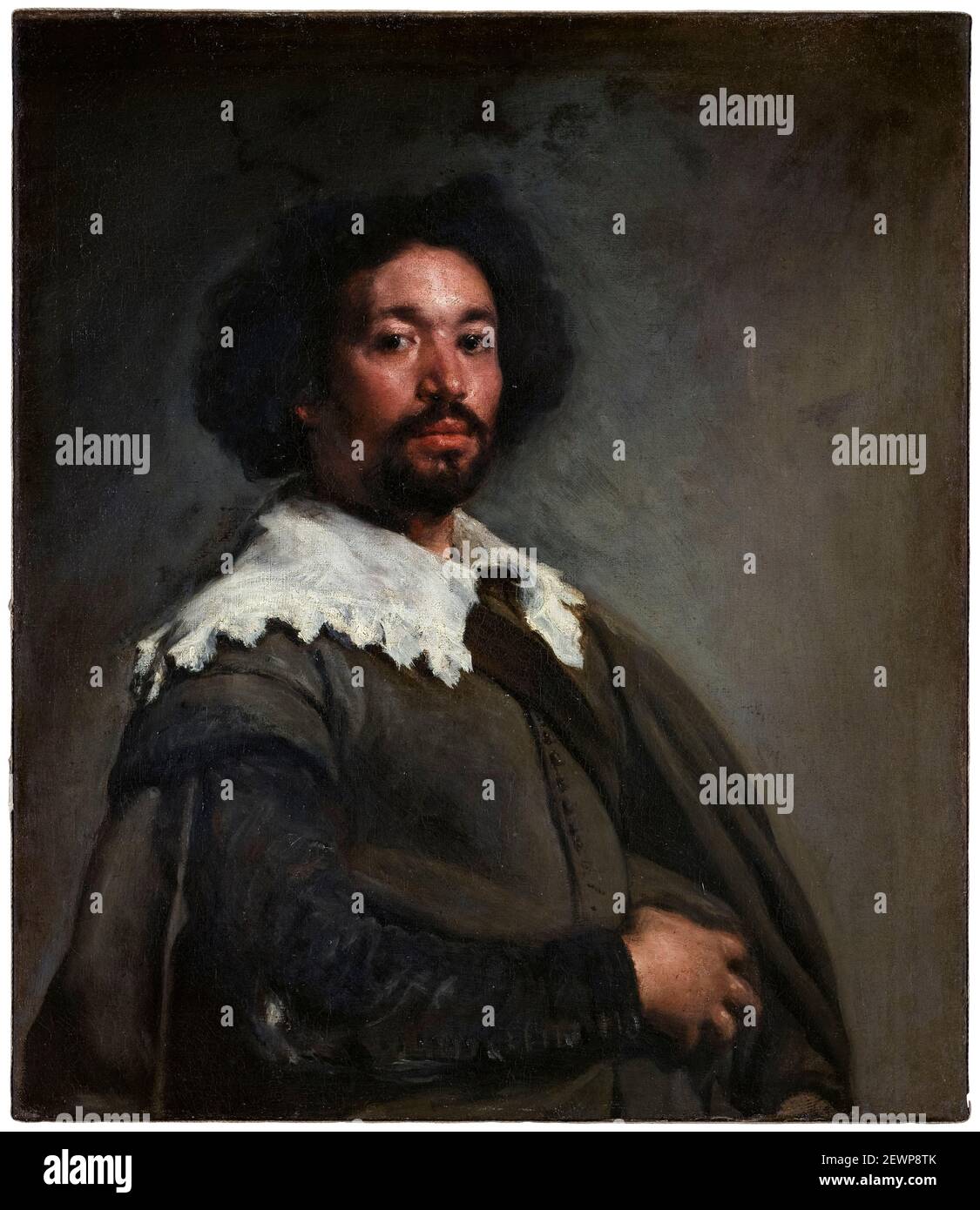 Juan de Pareja (1606–1670), the artist's enslaved assistant, portrait painting by Diego Velazquez, 1650 Stock Photo