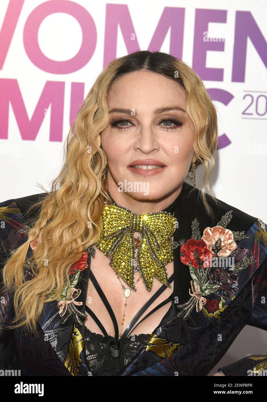 Madonna in custom made Gucci attends the Billboard Women in Musc 2016 event  on December 9, 2016 at Pier 36 in New York, New York, USA. *** Please Use  Credit from Credit Field *** Stock Photo - Alamy
