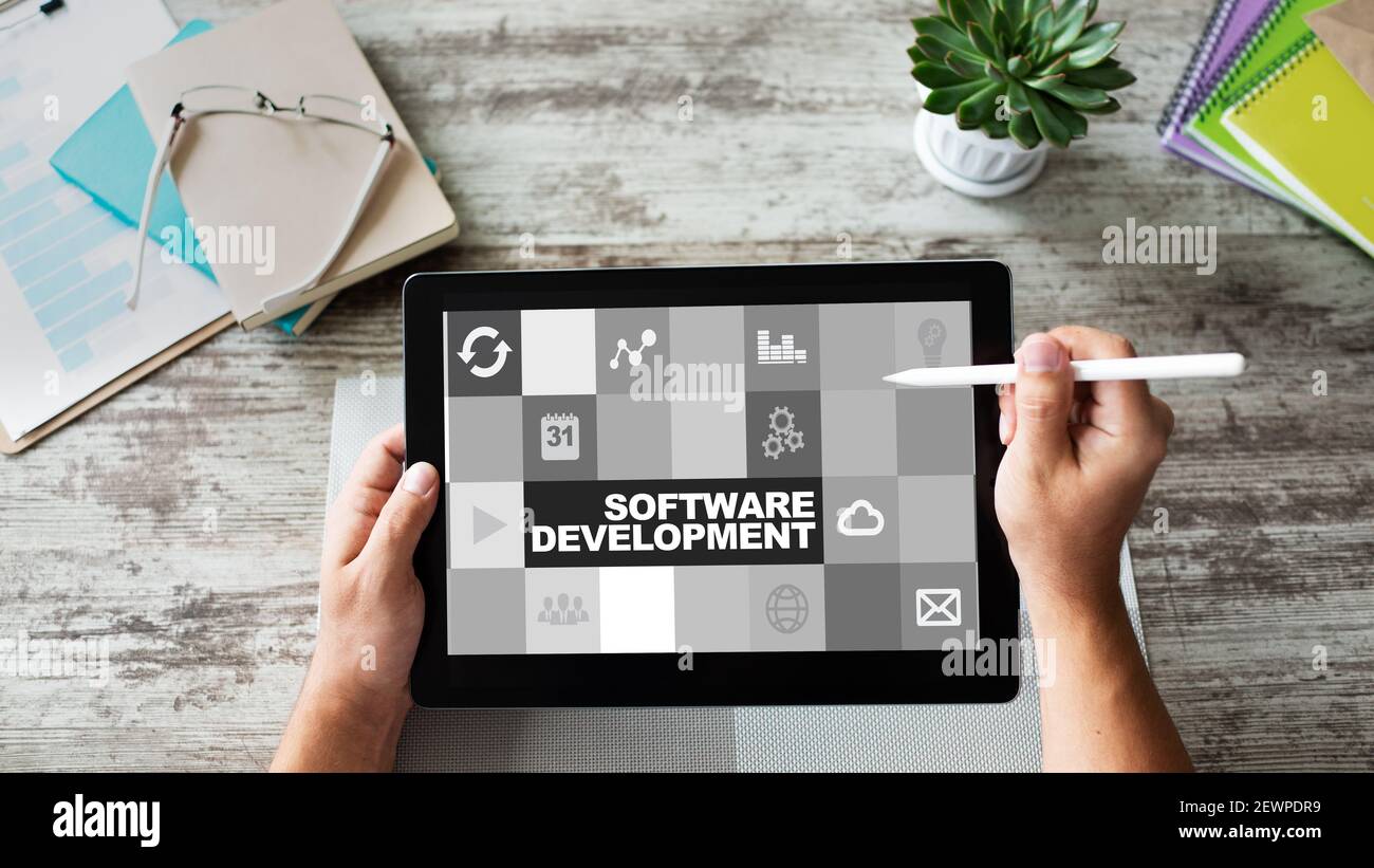 Agile software development text hi-res stock photography and images - Alamy