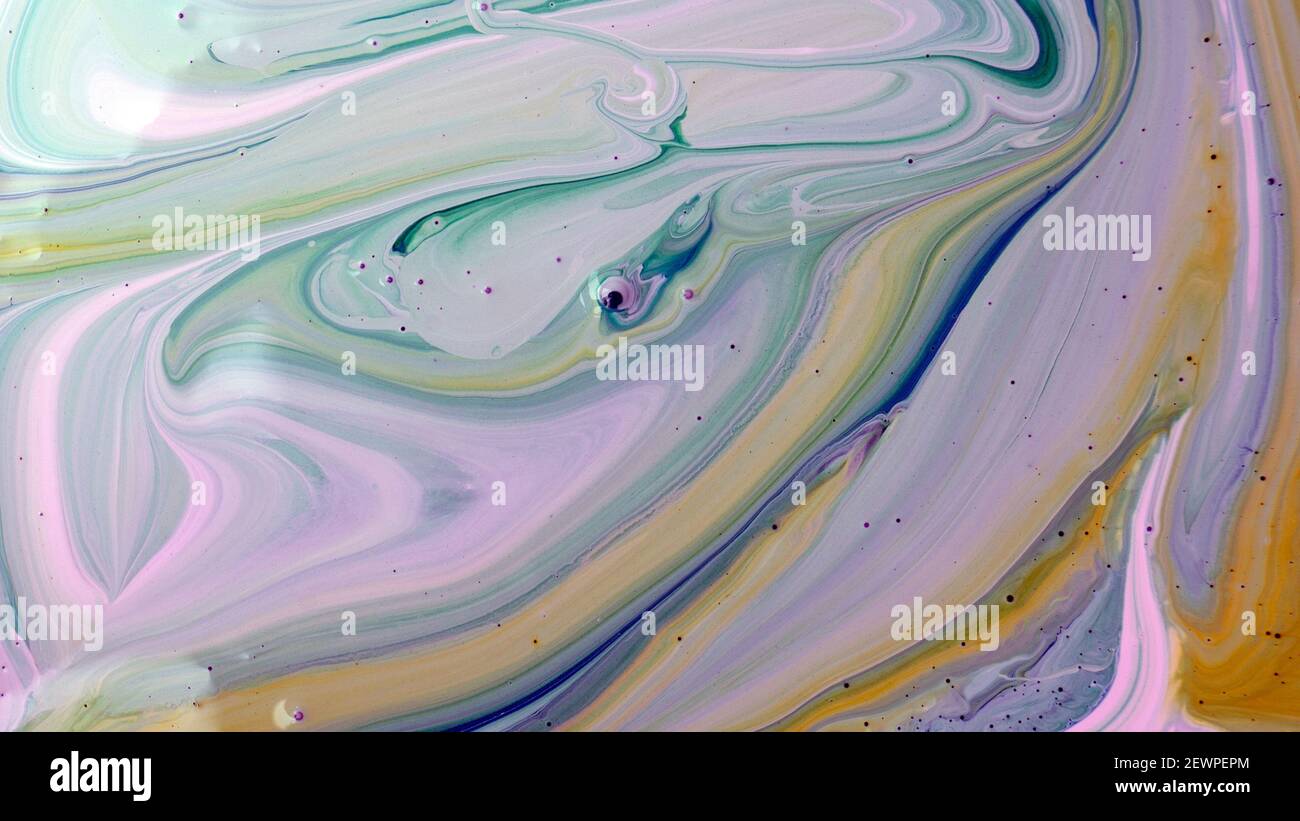 The colors of the aqueous ink are translucent. Abstract multicolored ...
