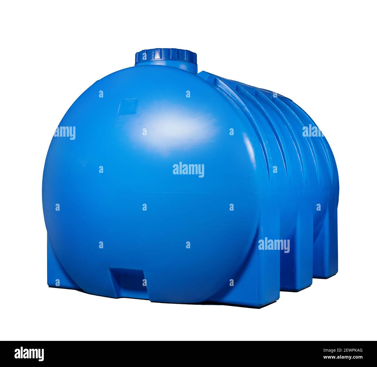 Huge plastic tank for water isolated on white Stock Photo Alamy