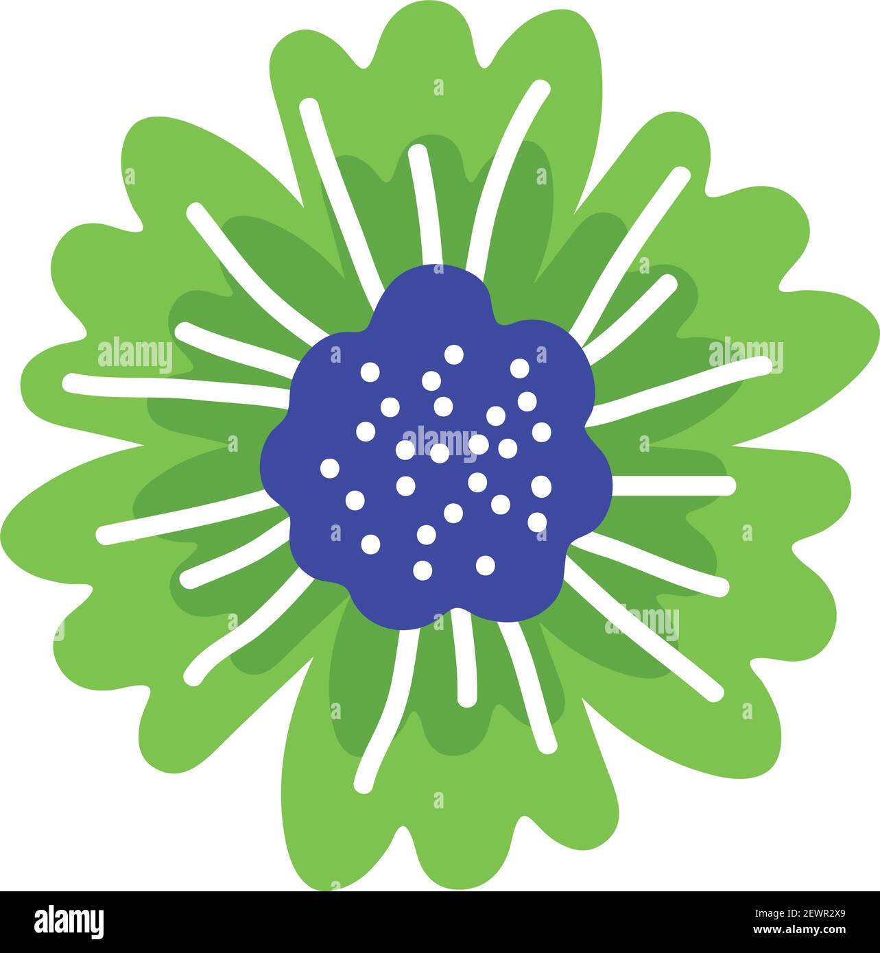 green spring flower nature icon Stock Vector Image & Art - Alamy