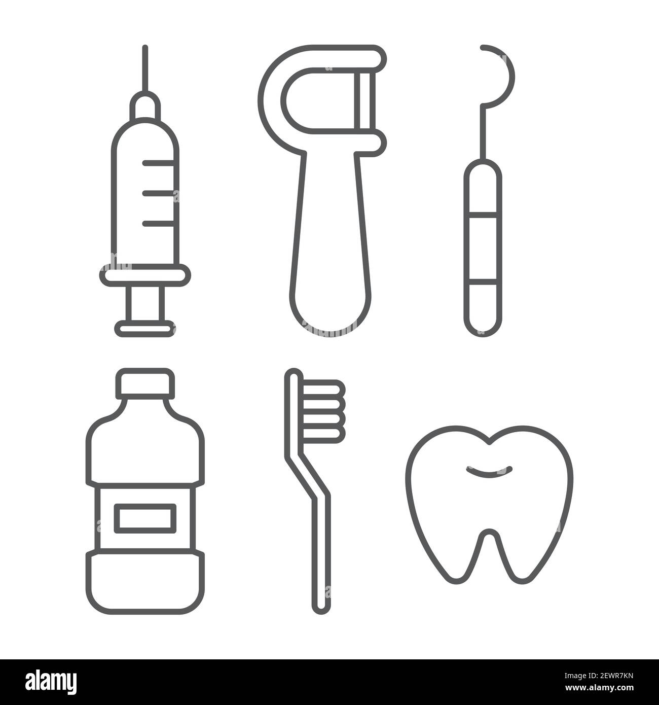 Set Tooth whitening concept, Mouthwash plastic bottle and Dental ...