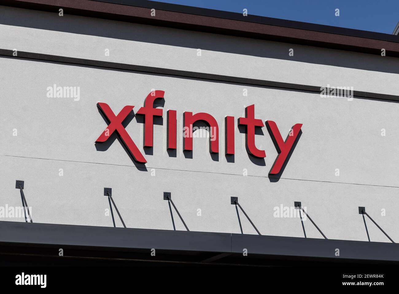 Indianapolis Circa March 2021 Xfinity branded Comcast consumer