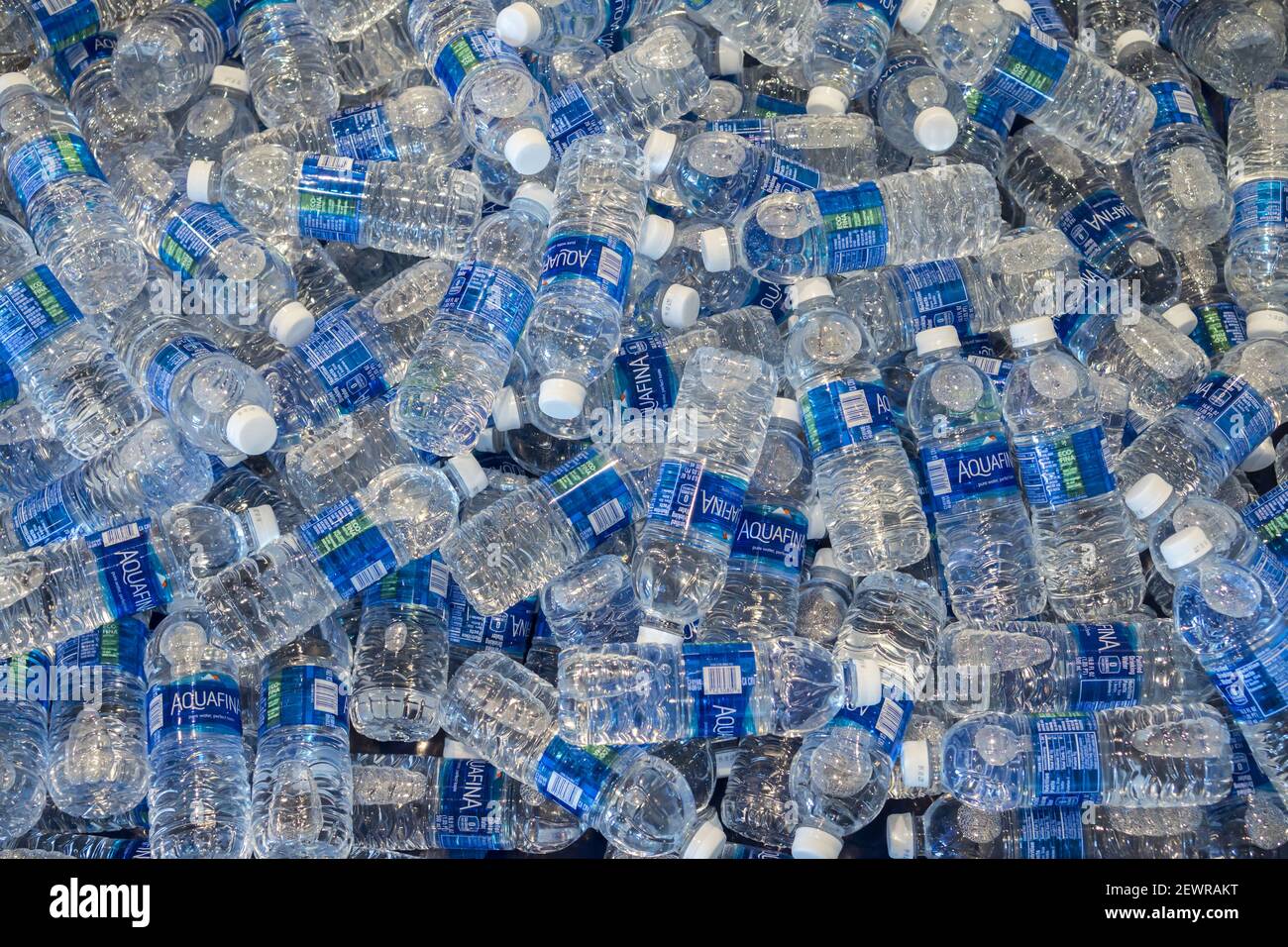 Aquafina bottled water display in New York on Friday, November 4, 2016