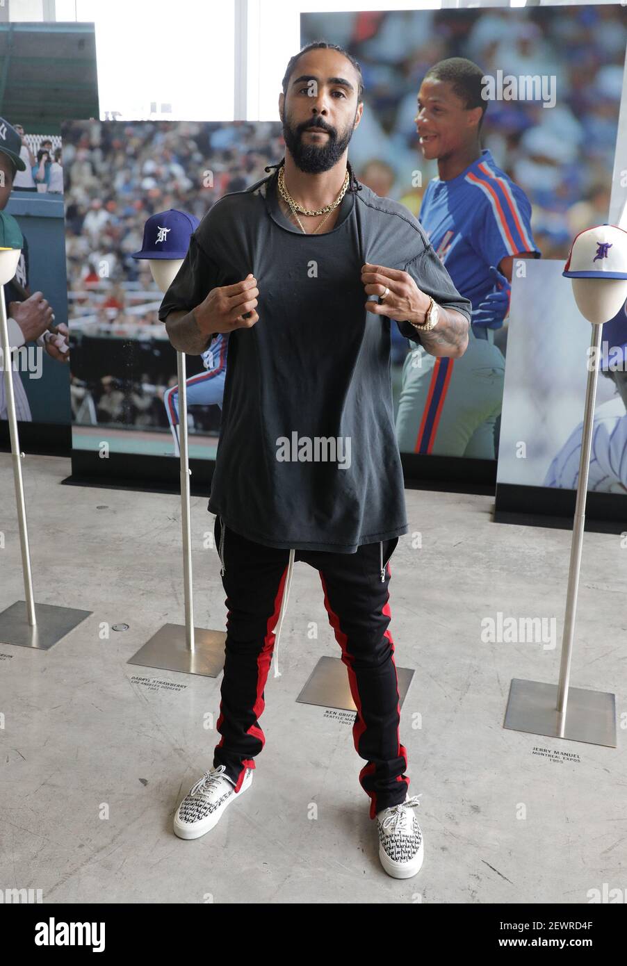 MIAMI BEACH,FLORIDA- JULY 10: Jerry Lorenzo attends NEW ERA POP-UP SHOP to  honor former