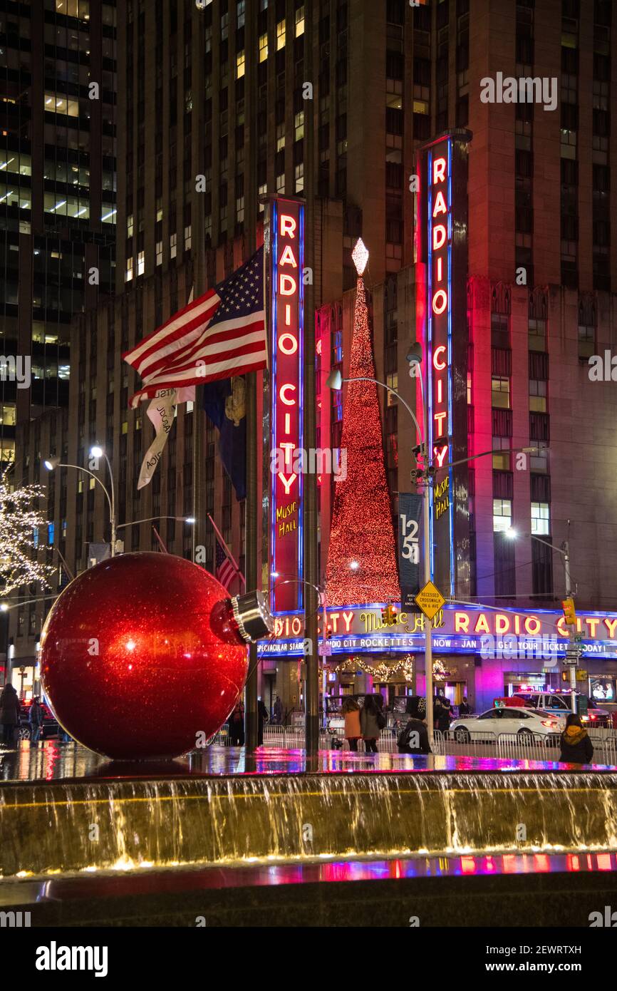 Christmas in New York City, New York, United States of America, North America Stock Photo
