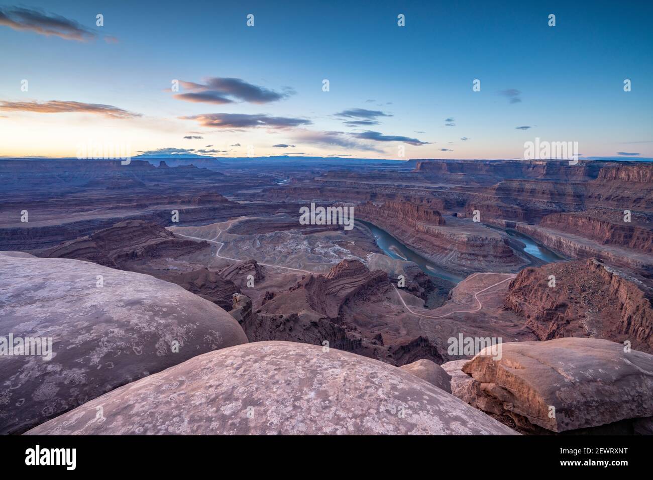 Canyon view from Dead Horse Point State Park, Utah, United States of America, North America Stock Photo